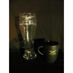 Ölglas med logga